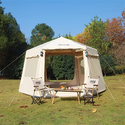 Šestihranný nafukovací stan